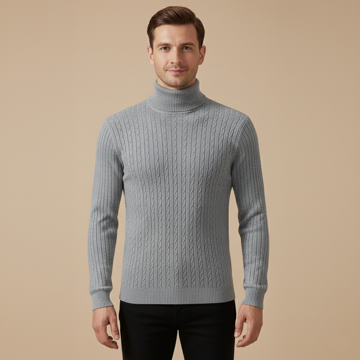 Herren Rollkragen Pullover – Warm haltender in verschiedenen Farben, Pflegeleicht