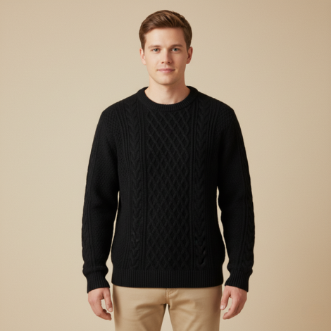 Pullover Herren mit Rundhalsausschnitt – Bequemer Langarm Pullover für Alltag und Freizeit