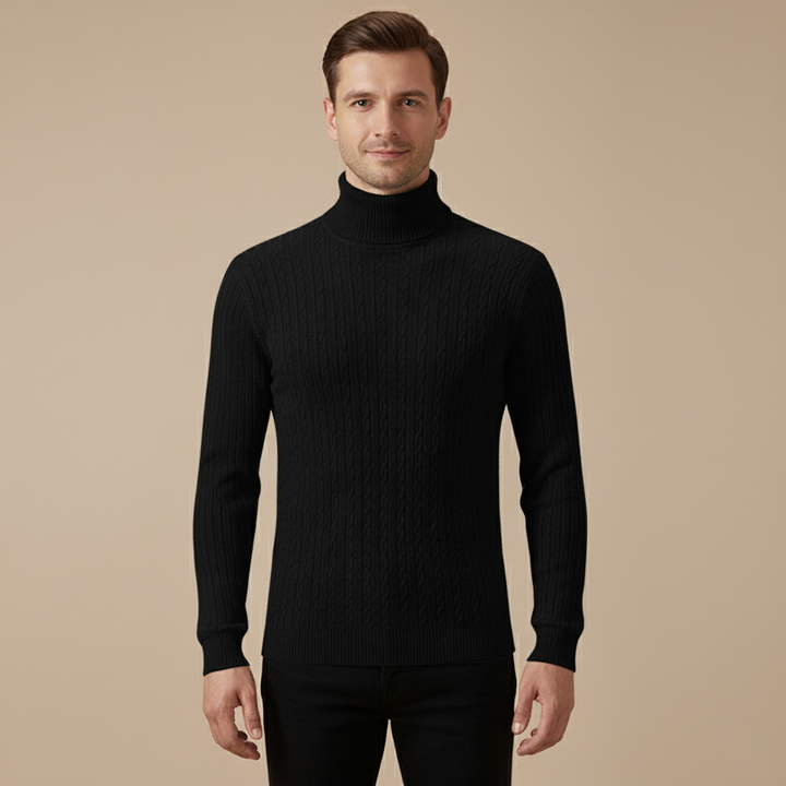 Herren Rollkragen Pullover – Warm haltender in verschiedenen Farben, Pflegeleicht
