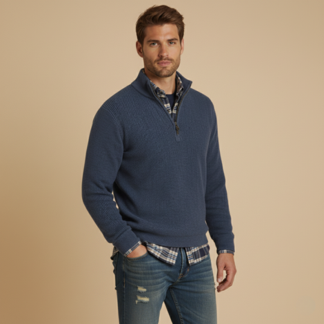 Pullover Herren mit Reißverschluss – Zeitloser und Bequemer Look für Jeden Anlass
