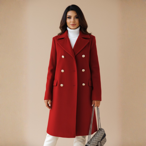 Mantel für Damen – Doppelreihiger Stil mit Eleganz für Alltag und besondere Anlässe
