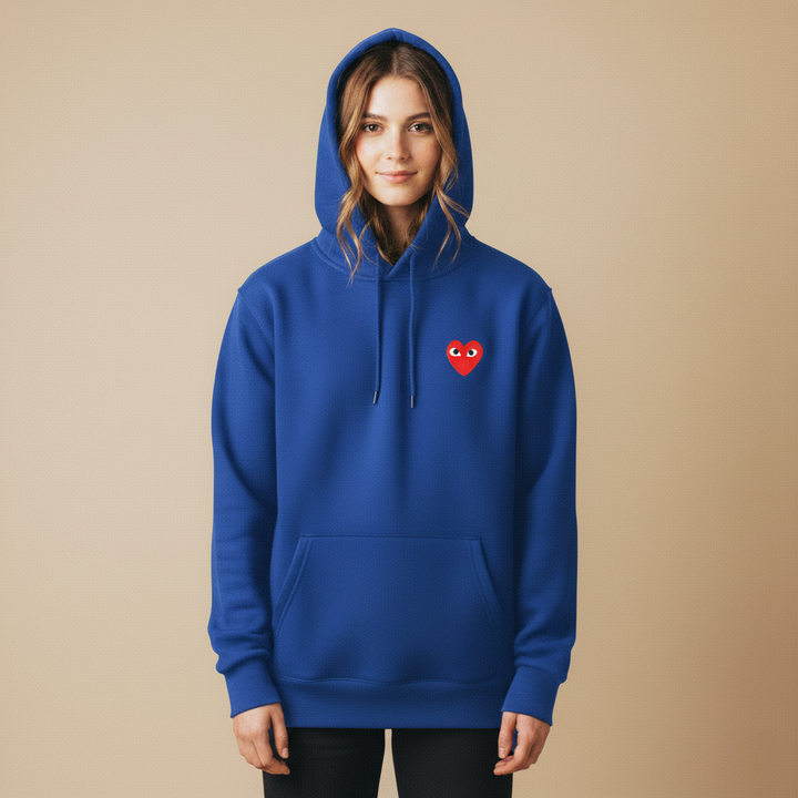 Hoodie Damen mit Herz-Design – Bequemer Sweatshirt für Lässige Anlässe und Alltag