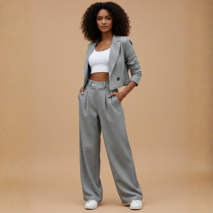 Business Casual Zweiset für Frauen – Stilvolles Outfit für Büro und Freizeit