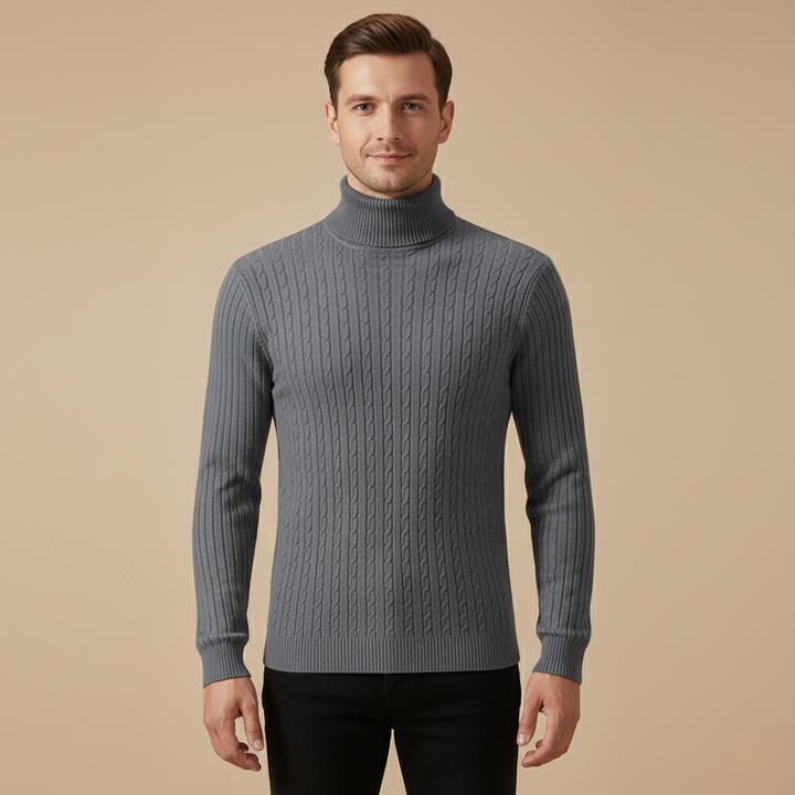 Herren Rollkragen Pullover – Warm haltender in verschiedenen Farben, Pflegeleicht