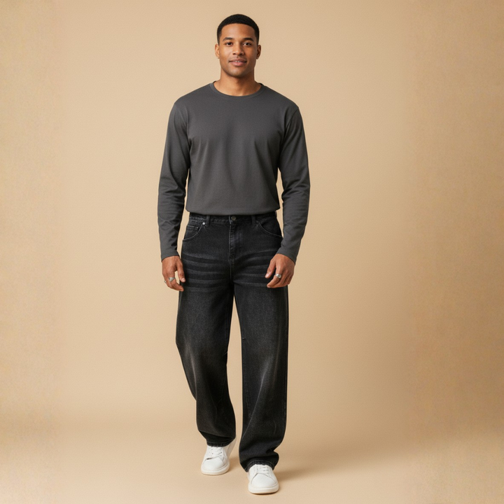 Klassische Herren Jeans – Bequemem Ganzjährig Tragbaren Komfort