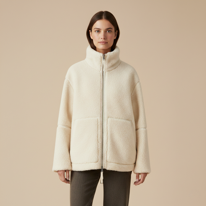 Elegante Übergröße Jacke für Frauen mit Isolierender Wärme und Chic Oversize-Passform