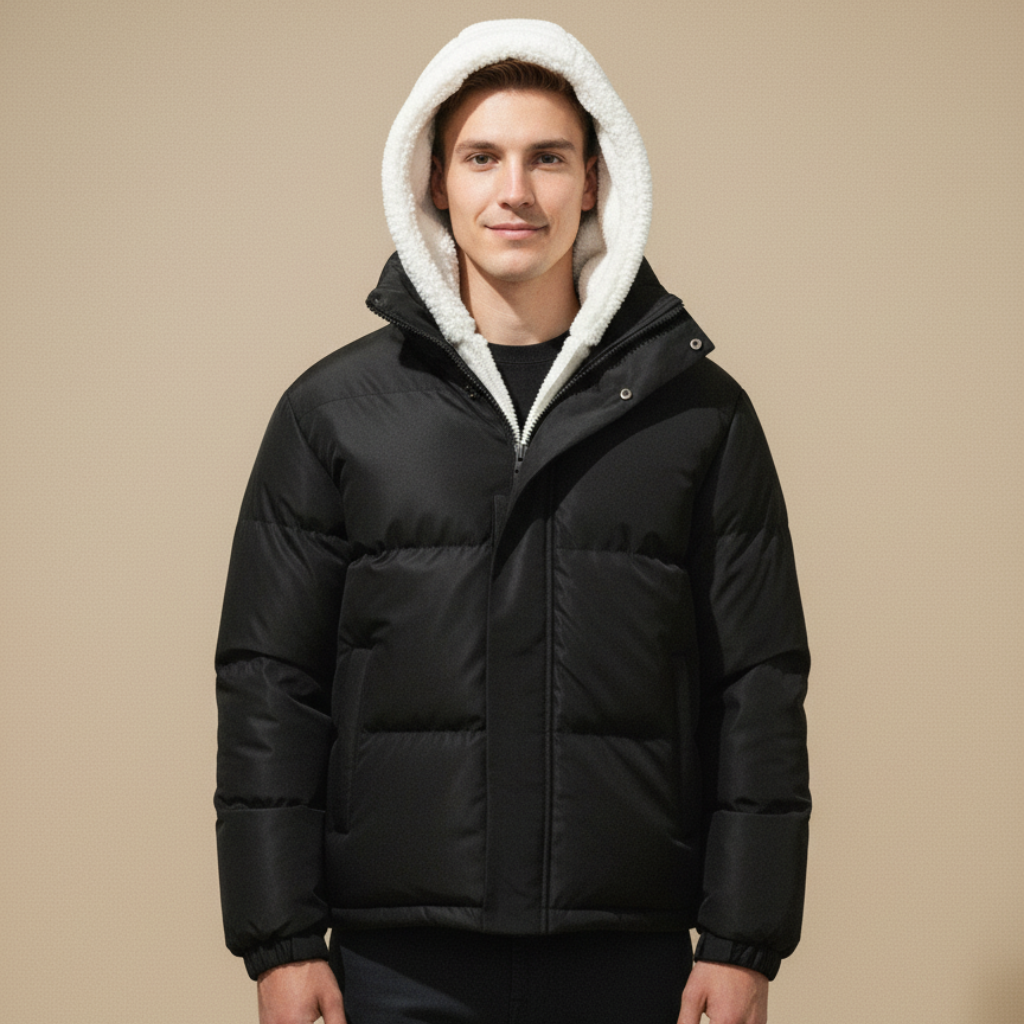 Wintermantel für Unisex mit Reißverschluss – Moderner und warmer Stil für kalte Tage
