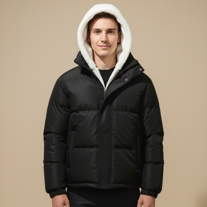 Wintermantel für Unisex mit Reißverschluss – Moderner und warmer Stil für kalte Tage