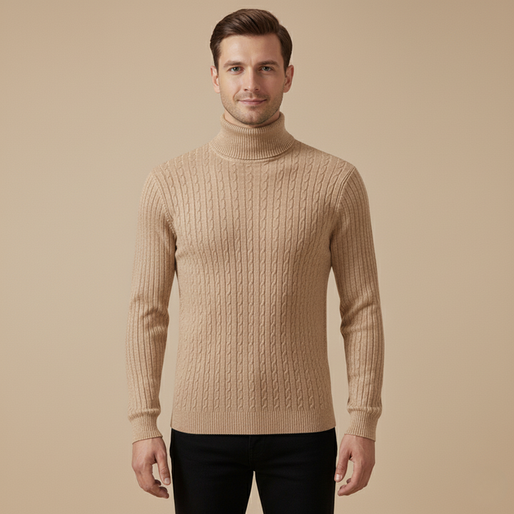 Herren Rollkragen Pullover – Warm haltender in verschiedenen Farben, Pflegeleicht