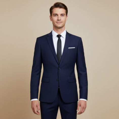 Eleganter Anzug Herren für Hochzeiten – Zweiteiliger Atmungsaktiver Anzug für Anlässe