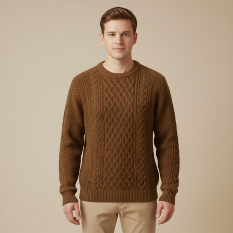 Pullover Herren mit Rundhalsausschnitt – Bequemer Langarm Pullover für Alltag und Freizeit