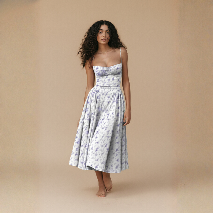 Abendkleid Schulterfrei für Damen – Elegantes Plissee-Kleid für Hochzeiten und festliche Anlässe