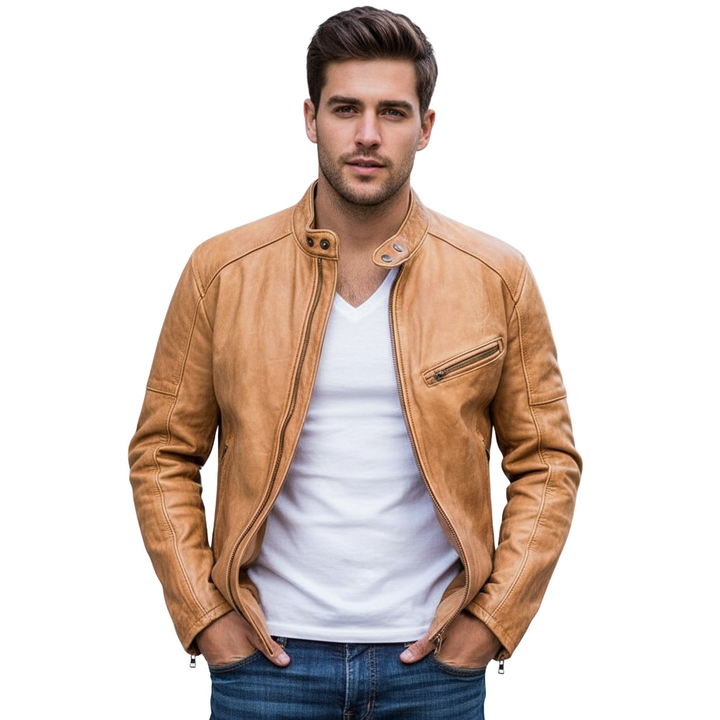 Lederjacke Herren – Wetterfest mit Zeitlosem Stil für Jede Gelegenheit