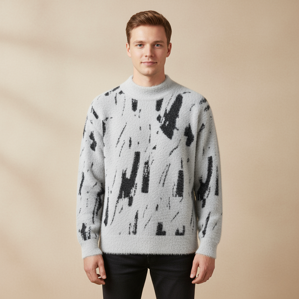 Pullover für Herren mit Rundhalsausschnitt – Lässiger Stil für kühle Tage