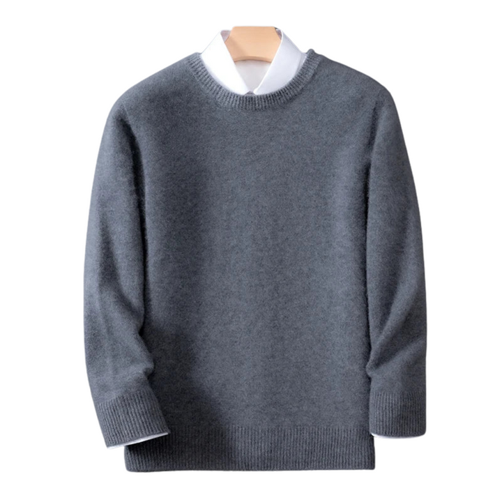 Herren Pullover im Smart Casual Stil mit O-Neck und langen Ärmeln für Herbst und Winter
