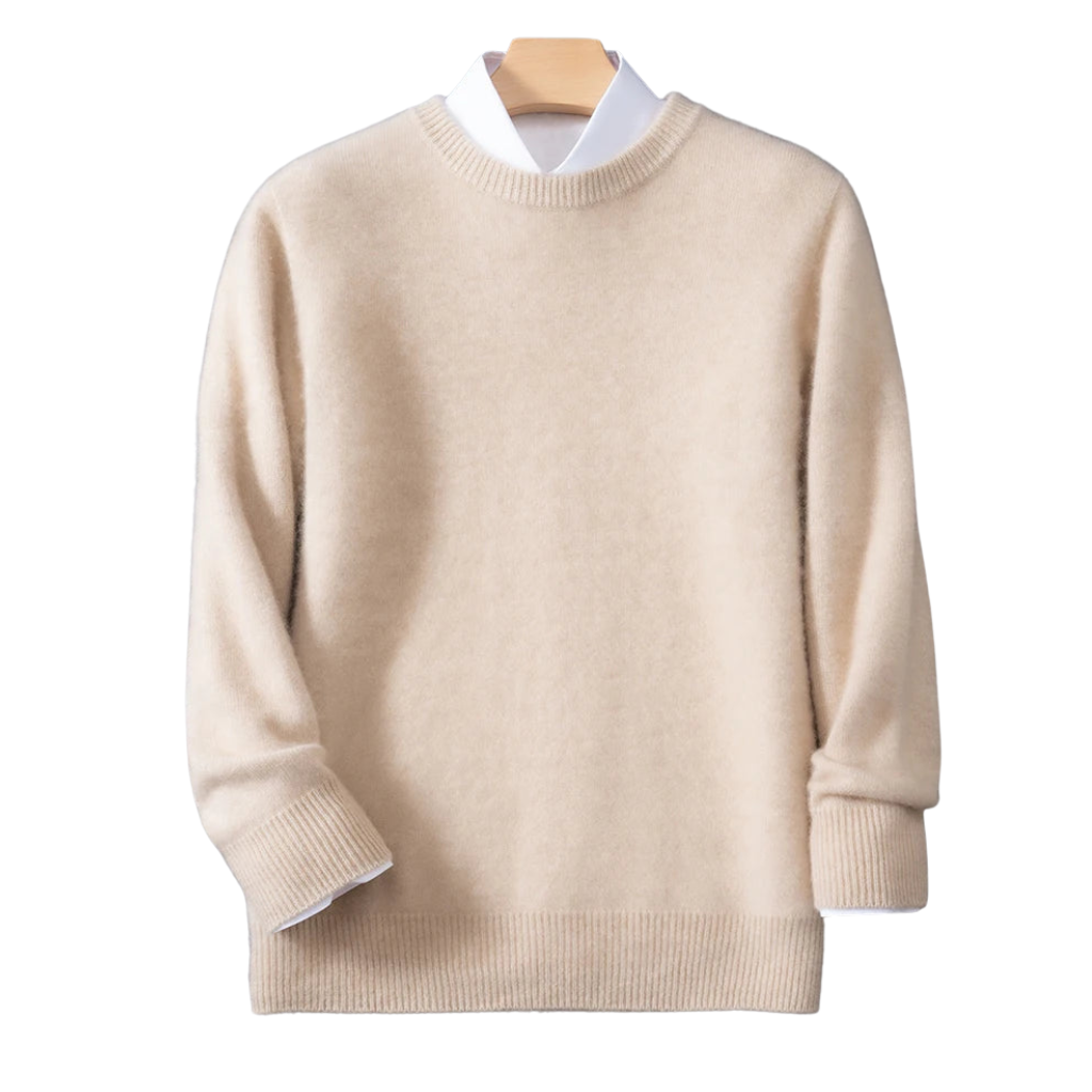 Herren Pullover im Smart Casual Stil mit O-Neck und langen Ärmeln für Herbst und Winter