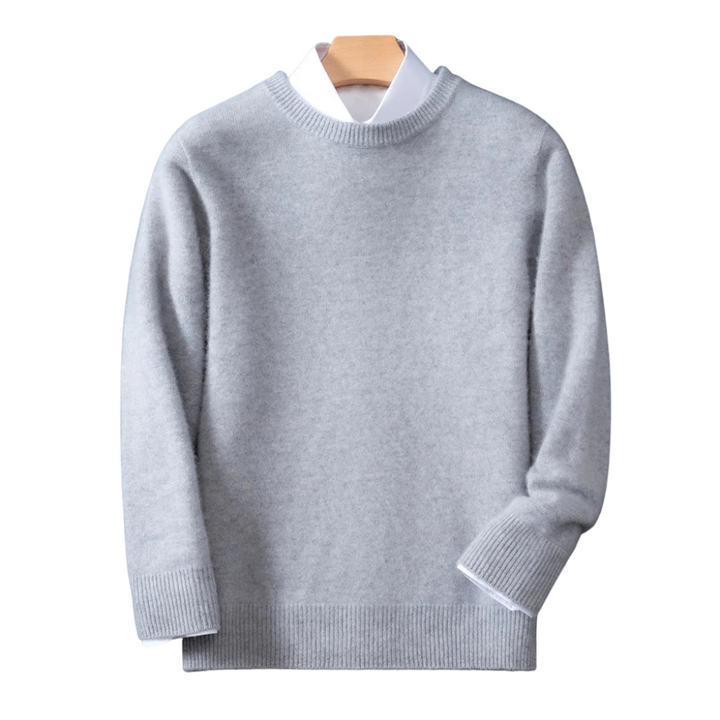 Herren Pullover im Smart Casual Stil mit O-Neck und langen Ärmeln für Herbst und Winter