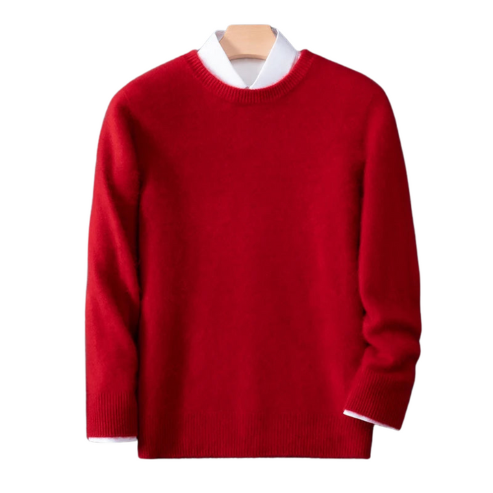 Herren Pullover im Smart Casual Stil mit O-Neck und langen Ärmeln für Herbst und Winter