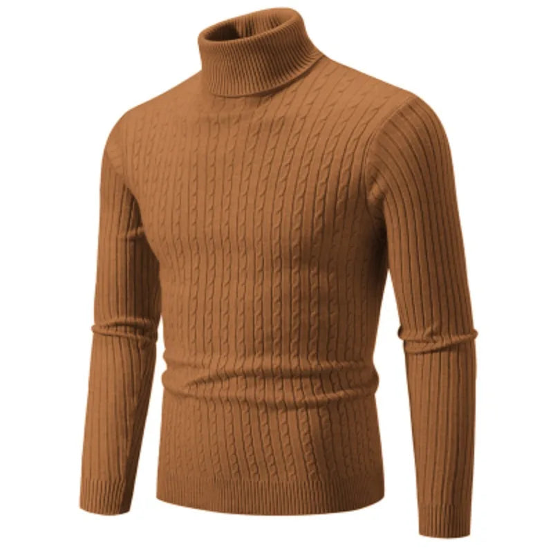 Herren Rollkragen Pullover – Warm haltender in verschiedenen Farben, Pflegeleicht