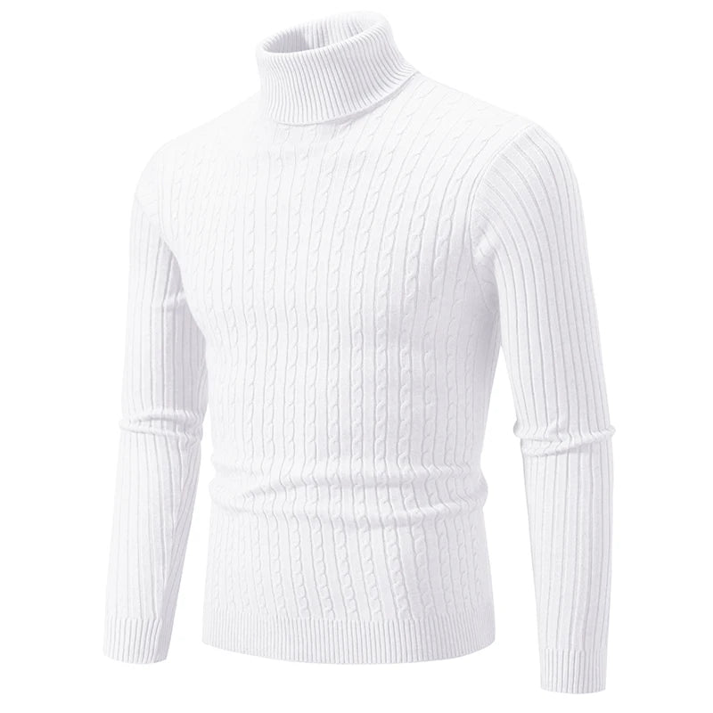 Herren Rollkragen Pullover – Warm haltender in verschiedenen Farben, Pflegeleicht