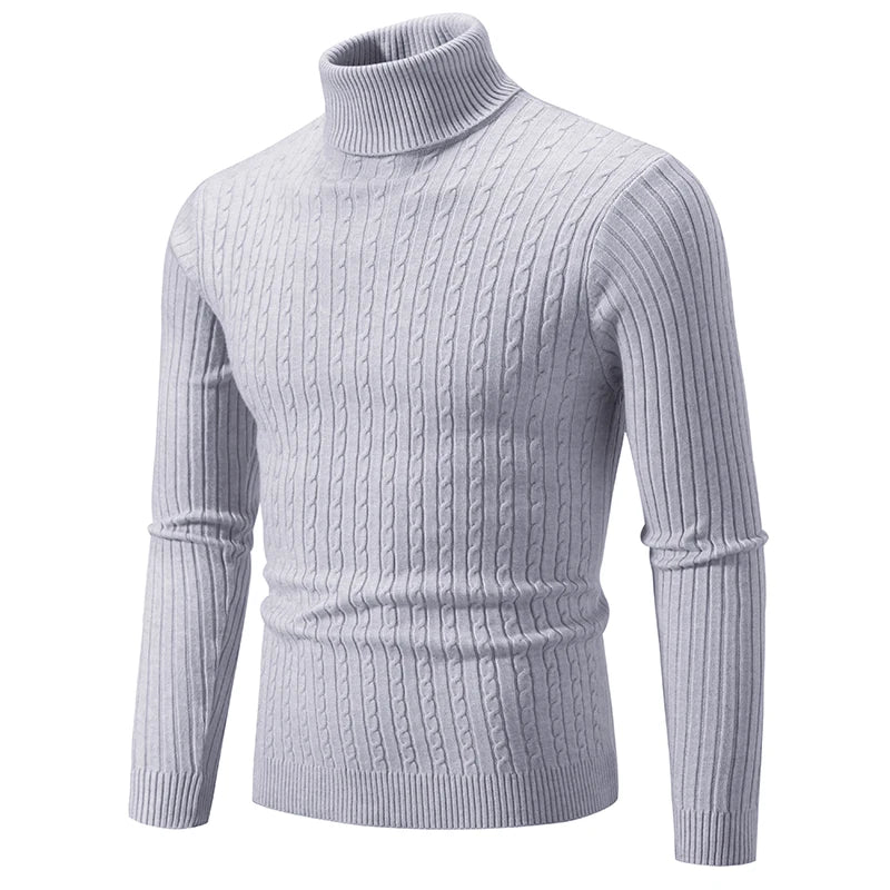 Herren Rollkragen Pullover – Warm haltender in verschiedenen Farben, Pflegeleicht