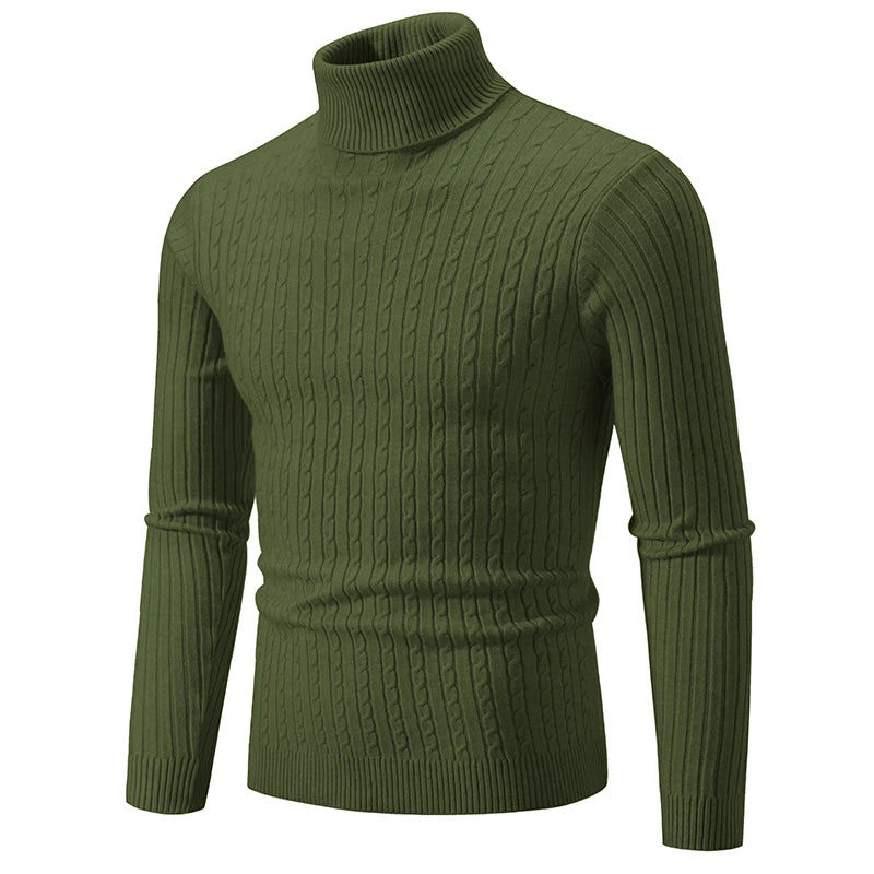 Herren Rollkragen Pullover – Warm haltender in verschiedenen Farben, Pflegeleicht