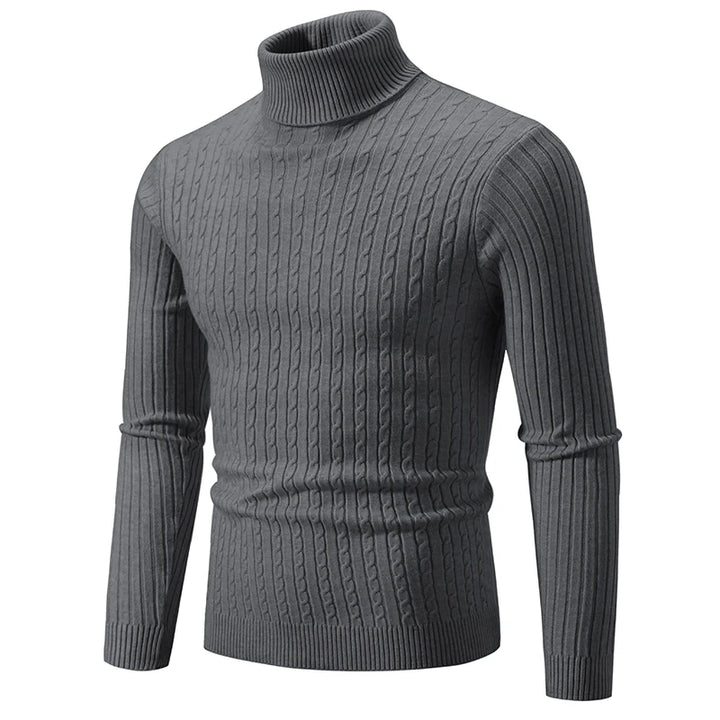 Herren Rollkragen Pullover – Warm haltender in verschiedenen Farben, Pflegeleicht