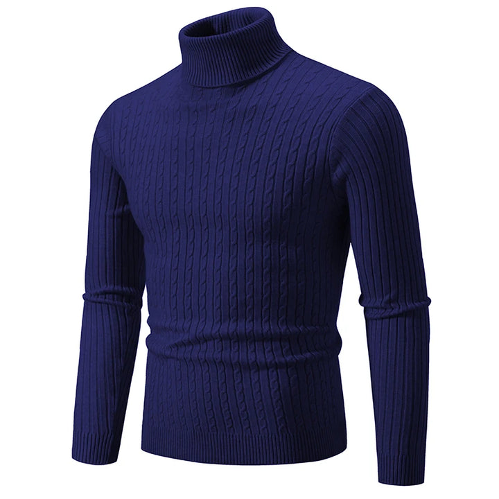 Herren Rollkragen Pullover – Warm haltender in verschiedenen Farben, Pflegeleicht