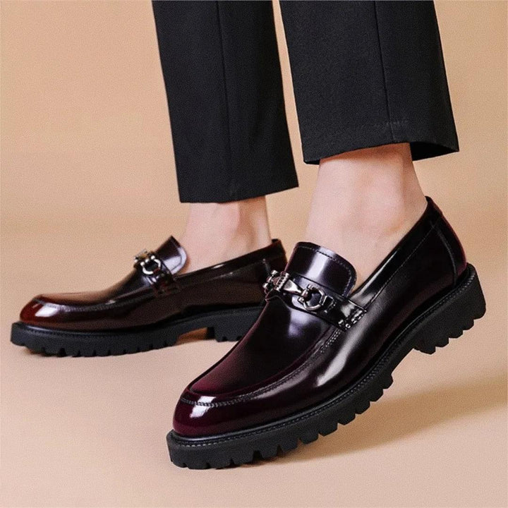 Herren Loafer Leder – Eleganter Business Schuh mit Profilsohle