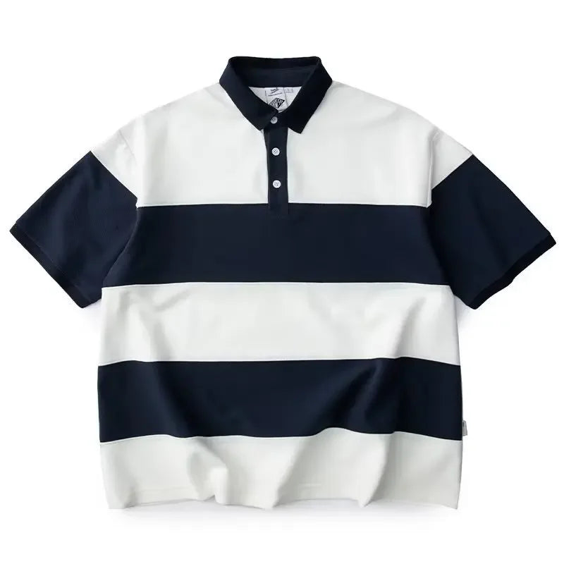 Herren Polo Shirt Kurzarm mit Kontrastkragen und Taschen - Poloshirt für den Sommer 3