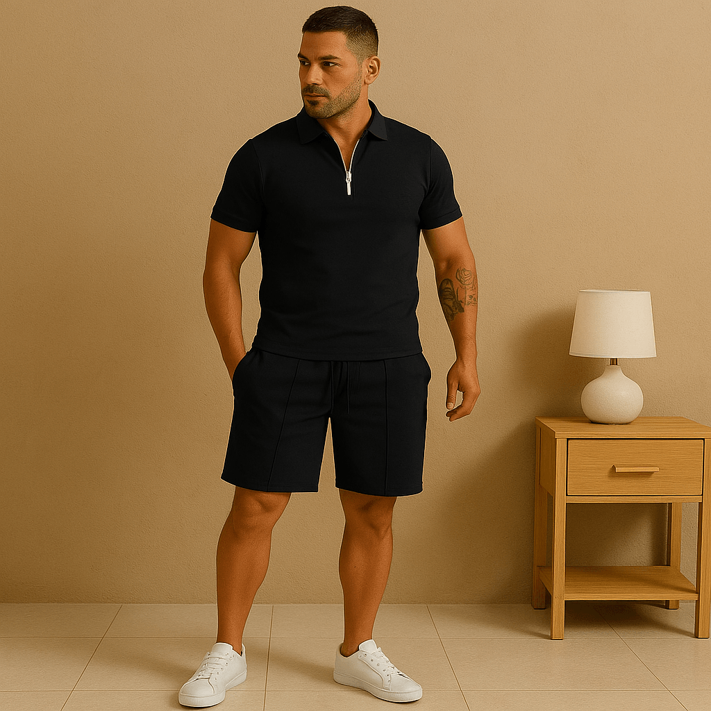 Herren Set mit Polo & Shorts