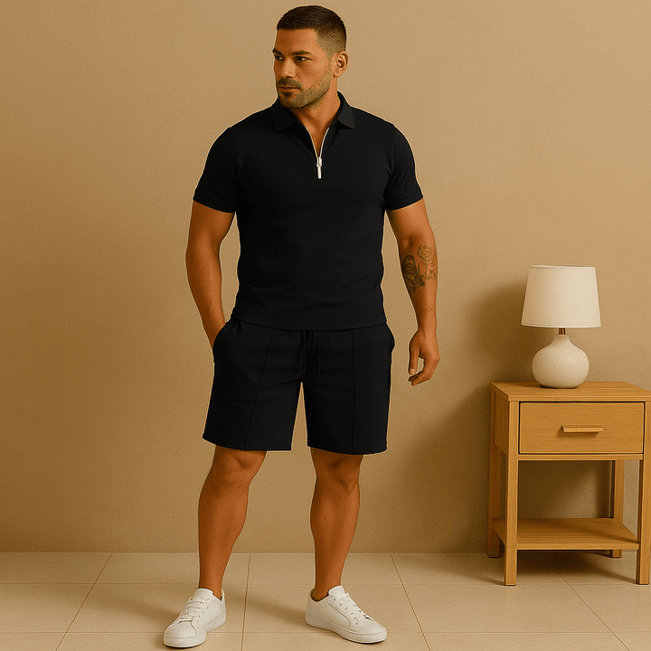 Herren Set mit Polo & Shorts