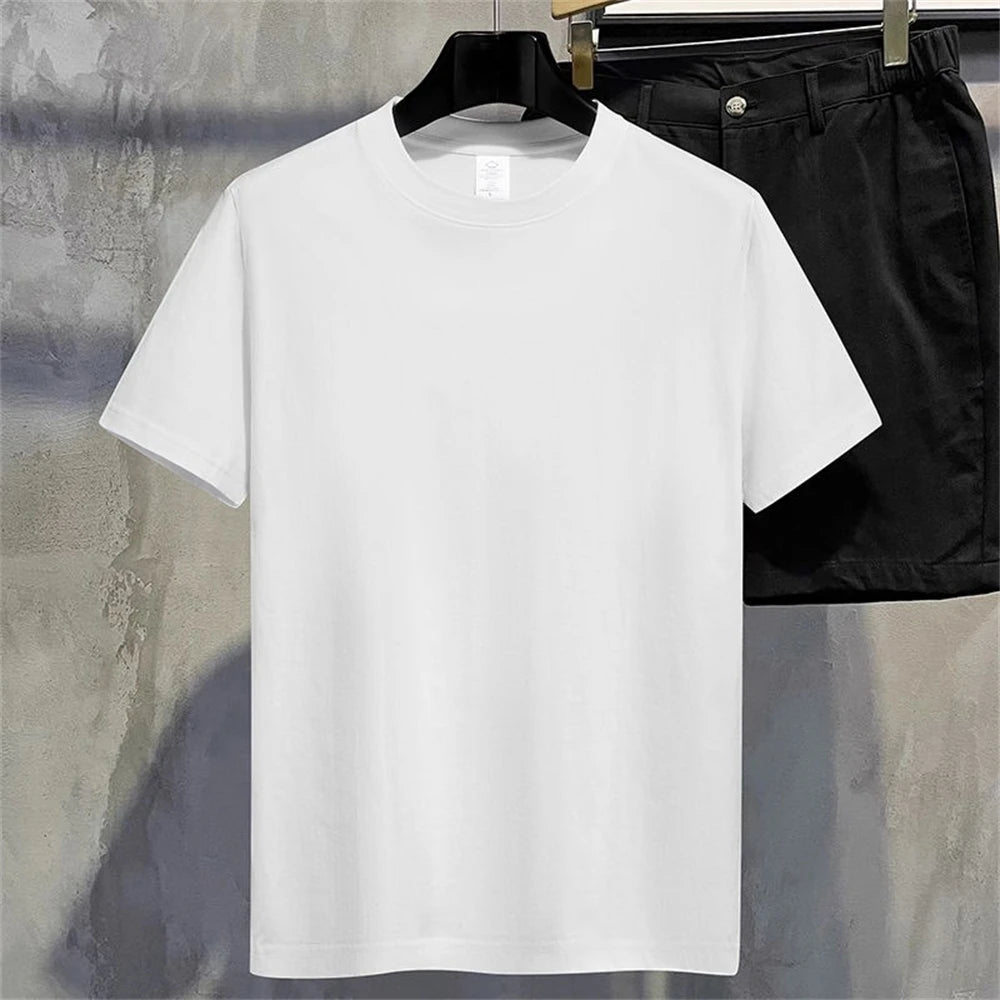 Herren T-Shirt aus 100% Baumwolle – Kurzarm Rundhals, Einfarbig, Ideal für den Sommer, Pflegeleicht, Vielseitige Größen verfügbar 1