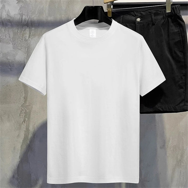 Herren T-Shirt aus 100% Baumwolle – Kurzarm Rundhals, Einfarbig, Ideal für den Sommer, Pflegeleicht, Vielseitige Größen verfügbar 1