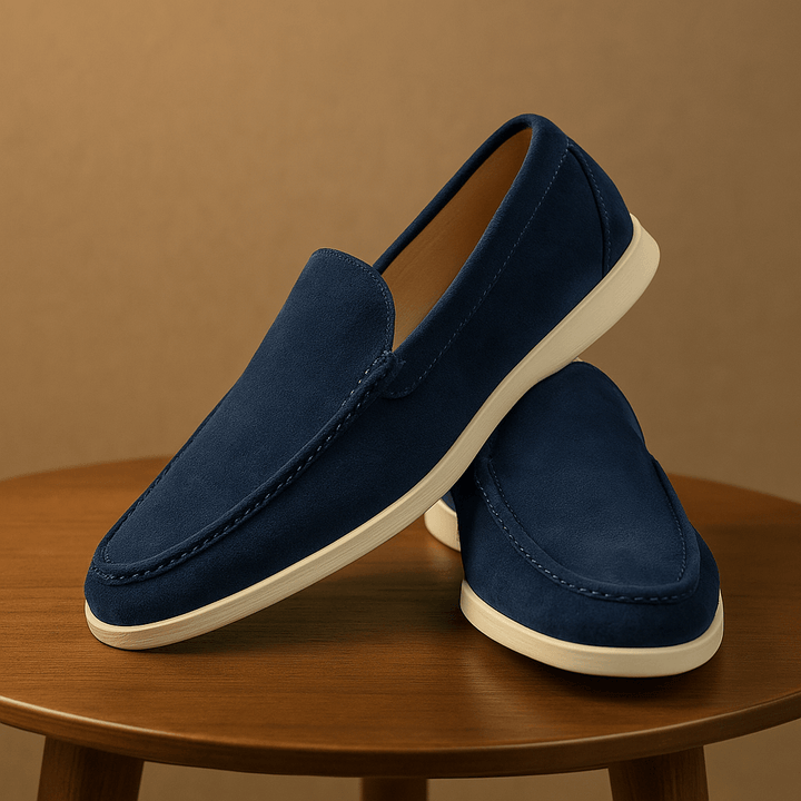 Herren Veloursleder-Loafer – Leichte Slipper mit Zeitlosem Design für Freizeit & Büro
