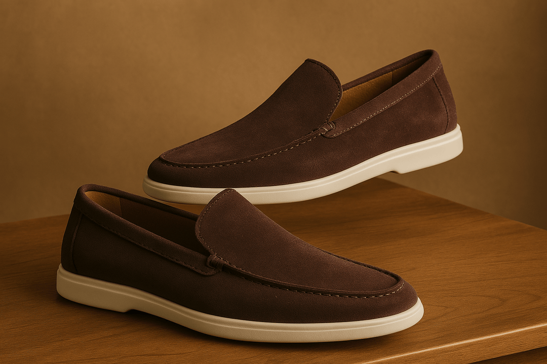 Herren Veloursleder-Loafer – Leichte Slipper mit Zeitlosem Design für Freizeit & Büro