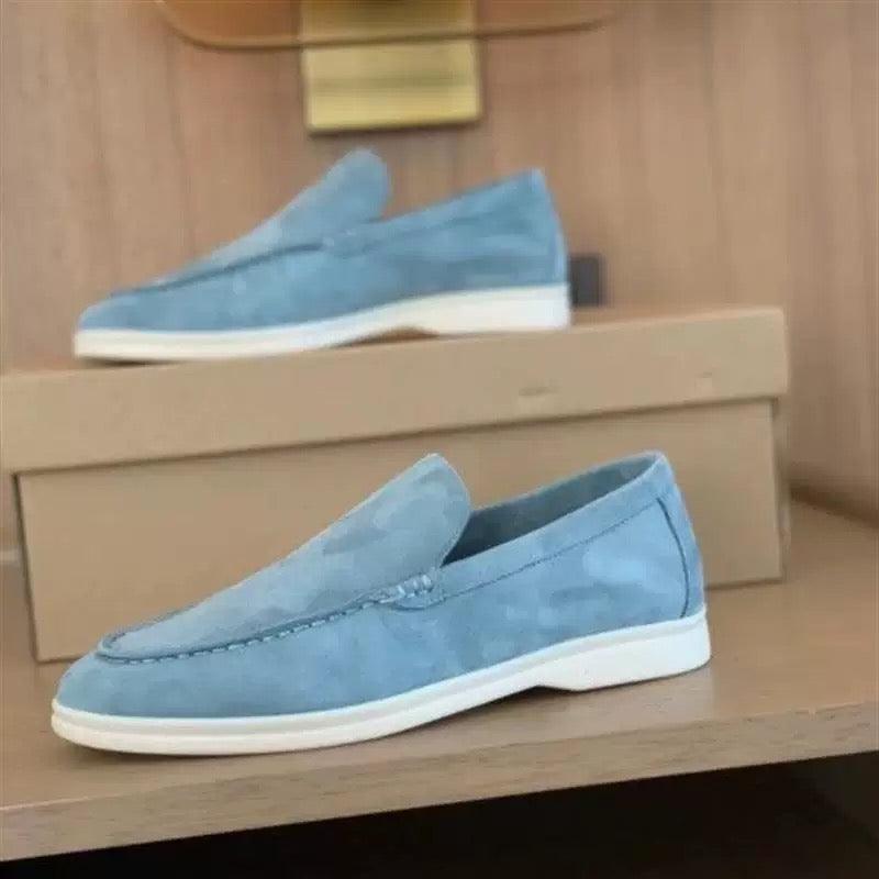 Herren Veloursleder-Loafer – Leichte Slipper mit Zeitlosem Design für Freizeit & Büro