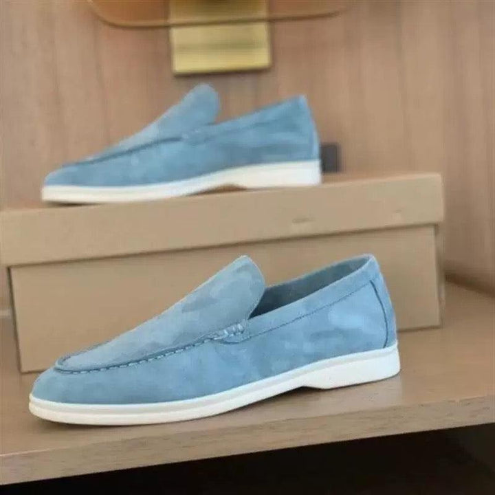 Herren Veloursleder-Loafer – Leichte Slipper mit Zeitlosem Design für Freizeit & Büro