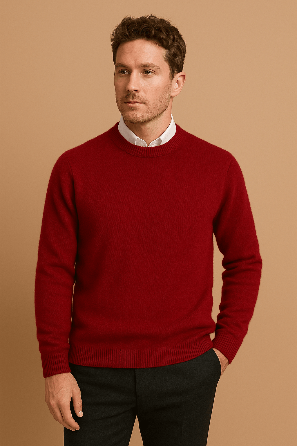 Herrenpullover Klassischer Schnitt Weich und Langlebig