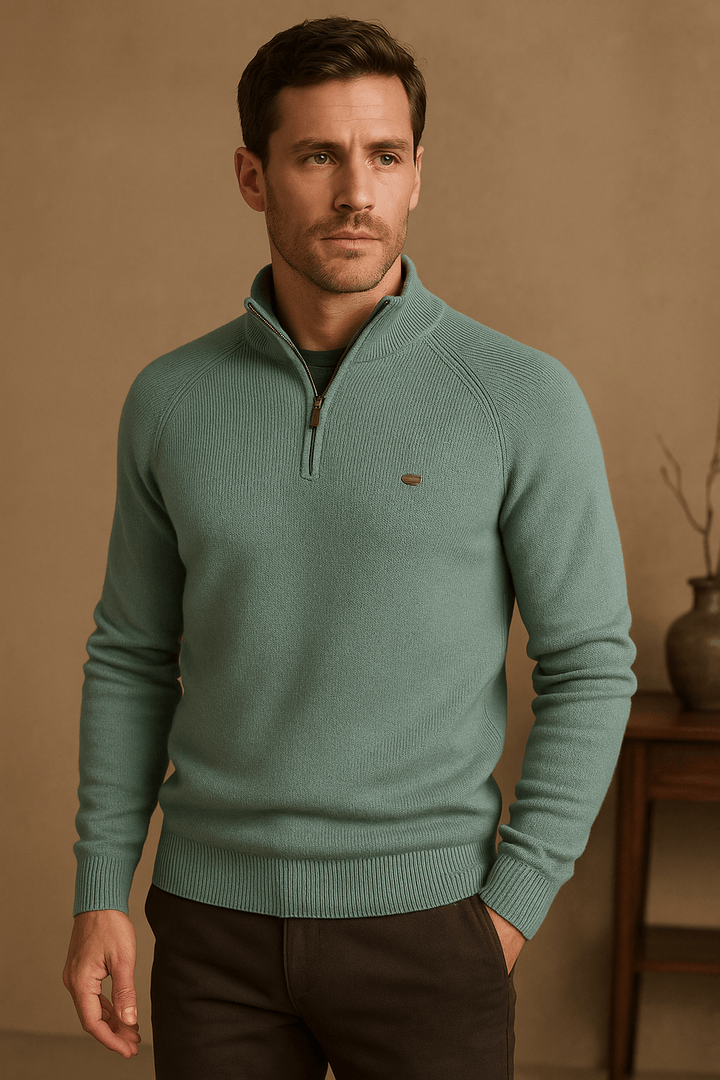 Herrenpullover Modernes Design Langarm Rundhals