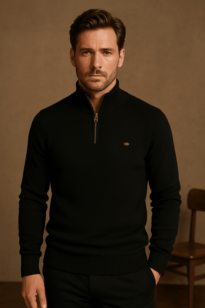 Herrenpullover Modernes Design Langarm Rundhals