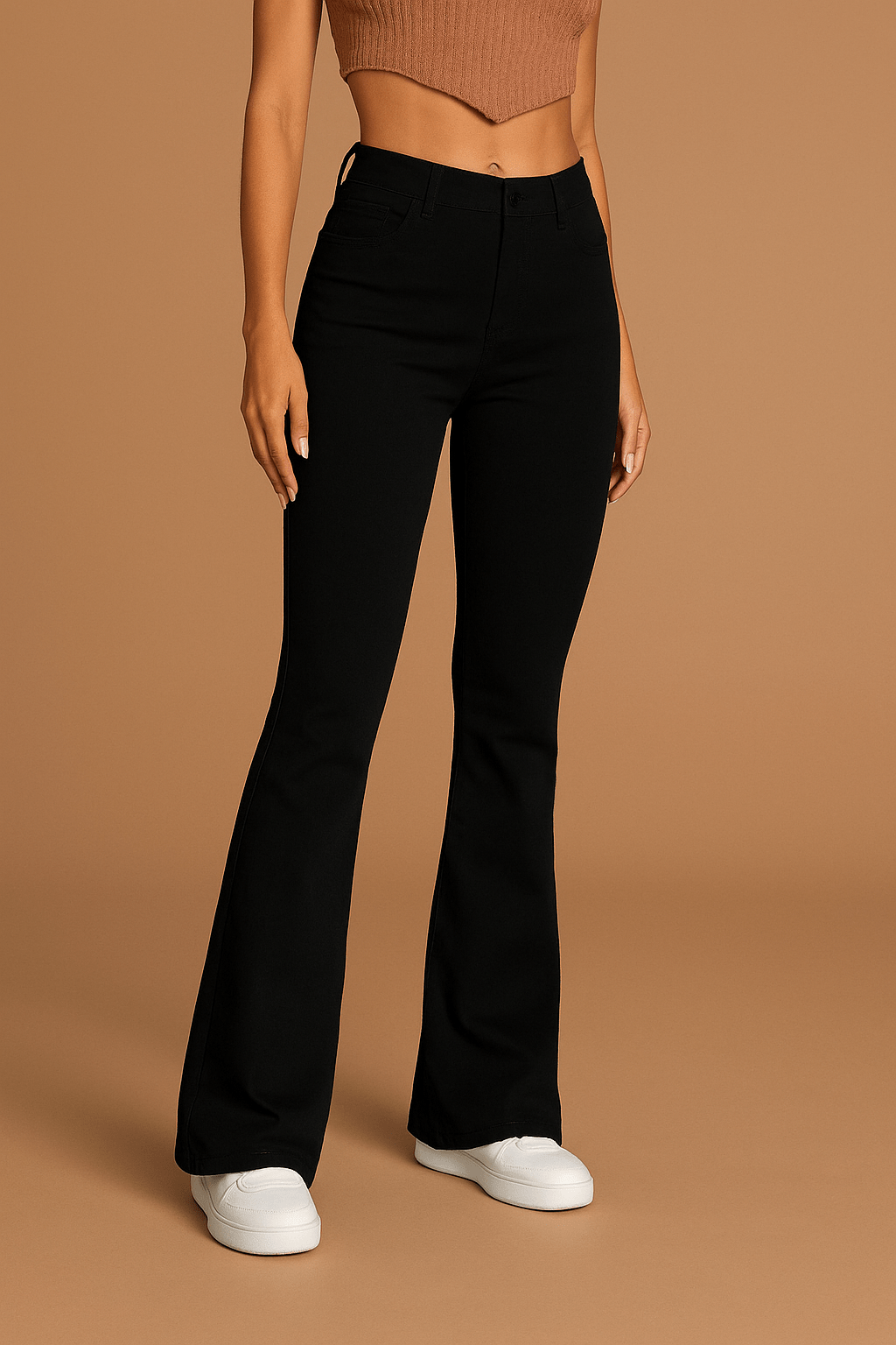 High Waist Jeans Damen – Gerade Passform mit Stretch & Retro-Look