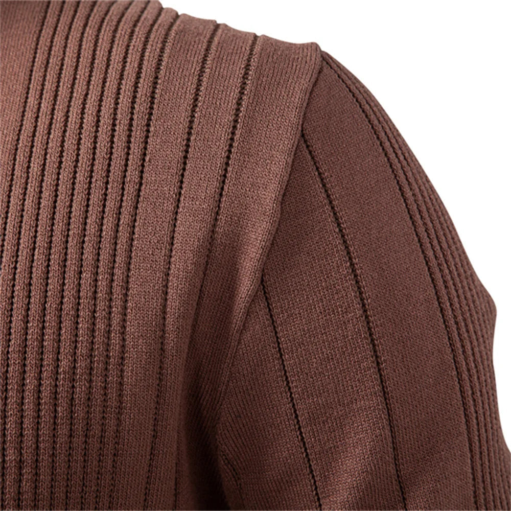 Langarm Poloshirt Herren mit Streifen – Elegantes Poloshirt für Business und Freizeit