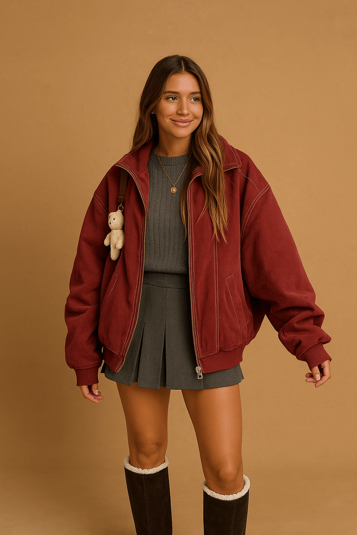 Damen – Oversized Trendjacke für Herbst & Winter