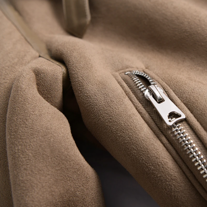 Lederjacke Damen im Biker-Stil mit Sherpa-Futter – Warm und Stilvoll für Herbst und Winter