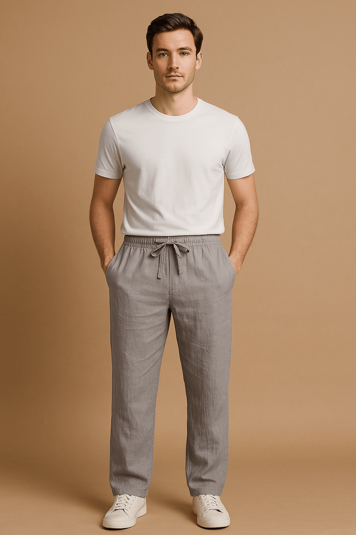 Leichte Leinenhose Herren – Lockere Passform, Atmungsaktiv & Stilvoll