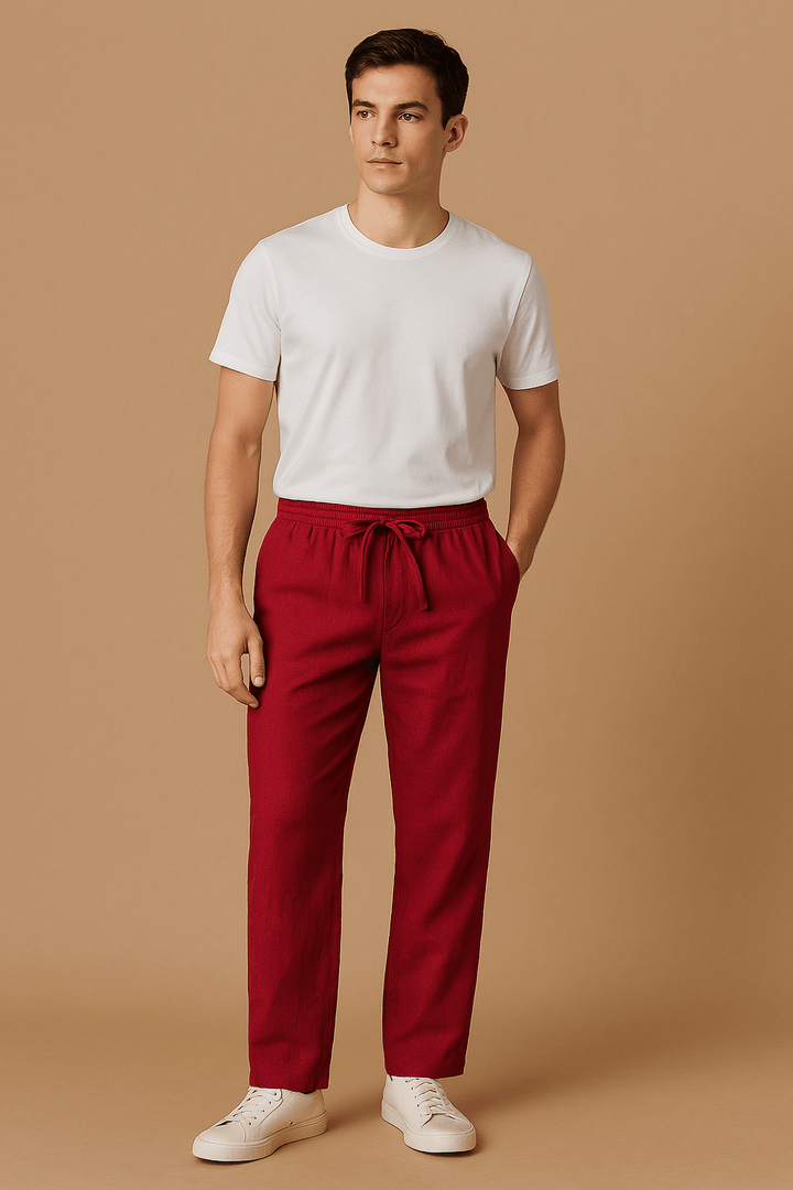 Leichte Leinenhose Herren – Lockere Passform, Atmungsaktiv & Stilvoll