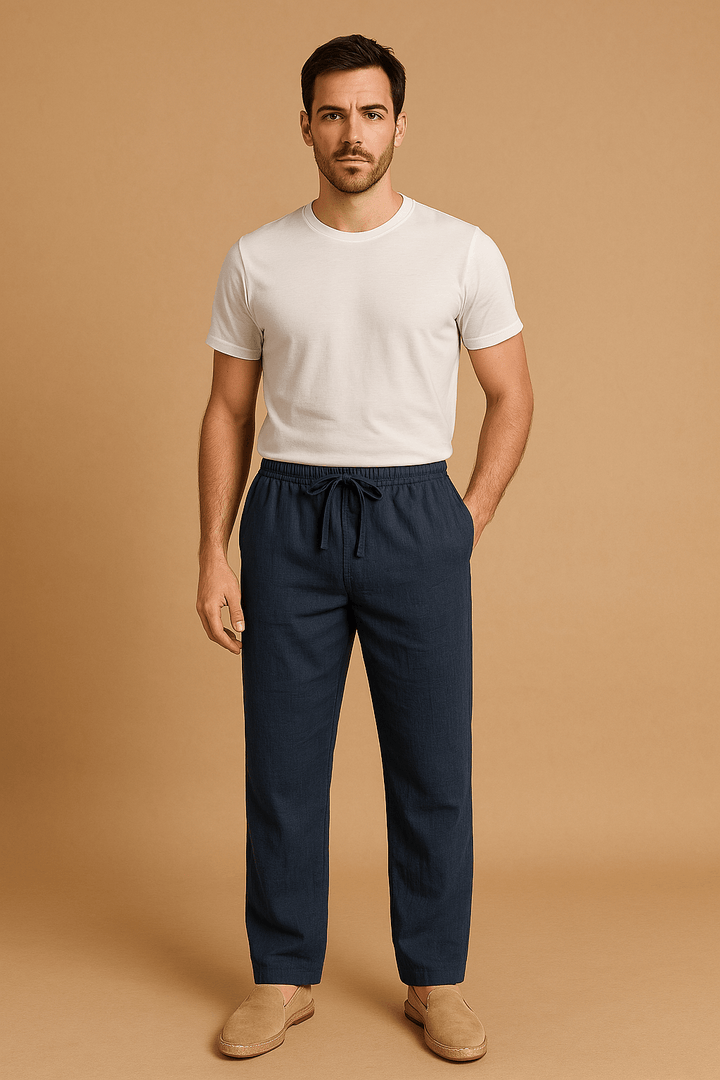 Leichte Leinenhose Herren – Lockere Passform, Atmungsaktiv & Stilvoll