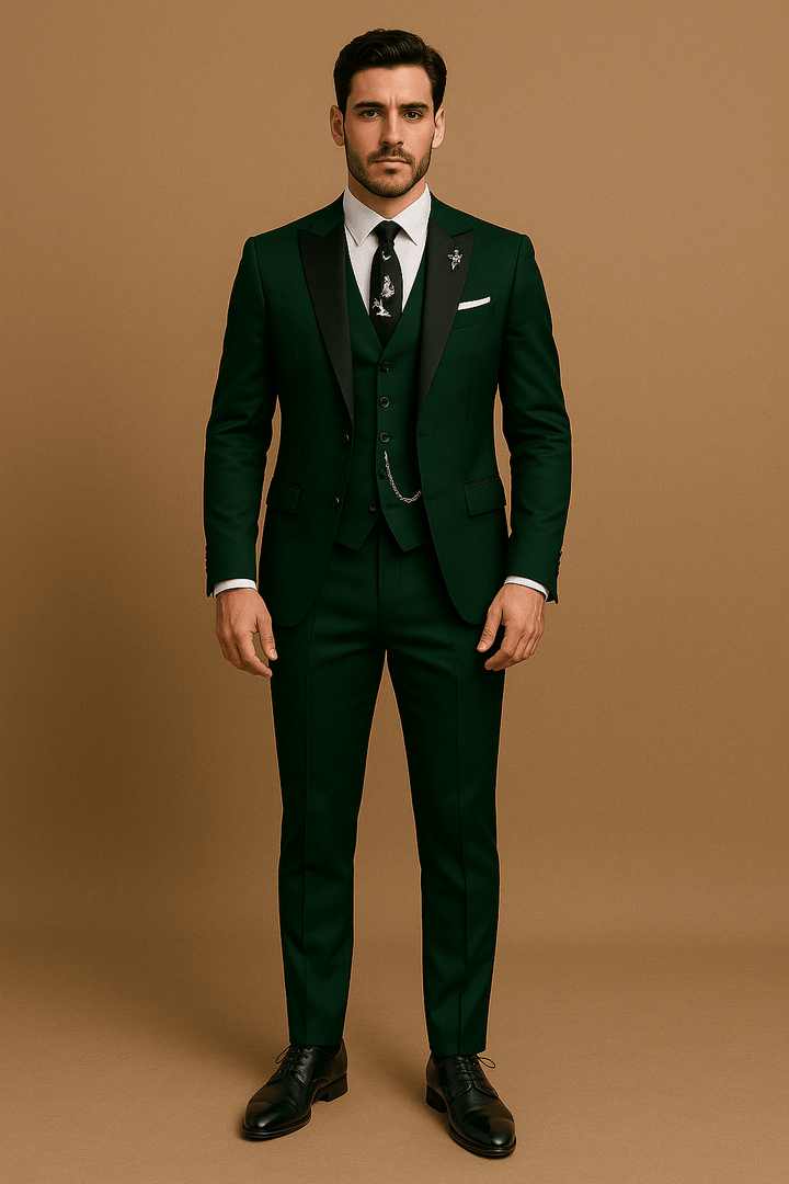 Leinenanzug Herren 3-teilig – Sommeranzug mit Blazer, Weste & Hose