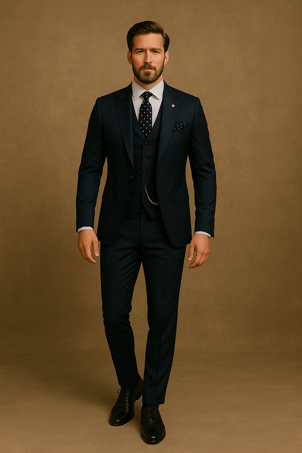 Leinenanzug Herren 3-teilig – Sommeranzug mit Blazer, Weste & Hose